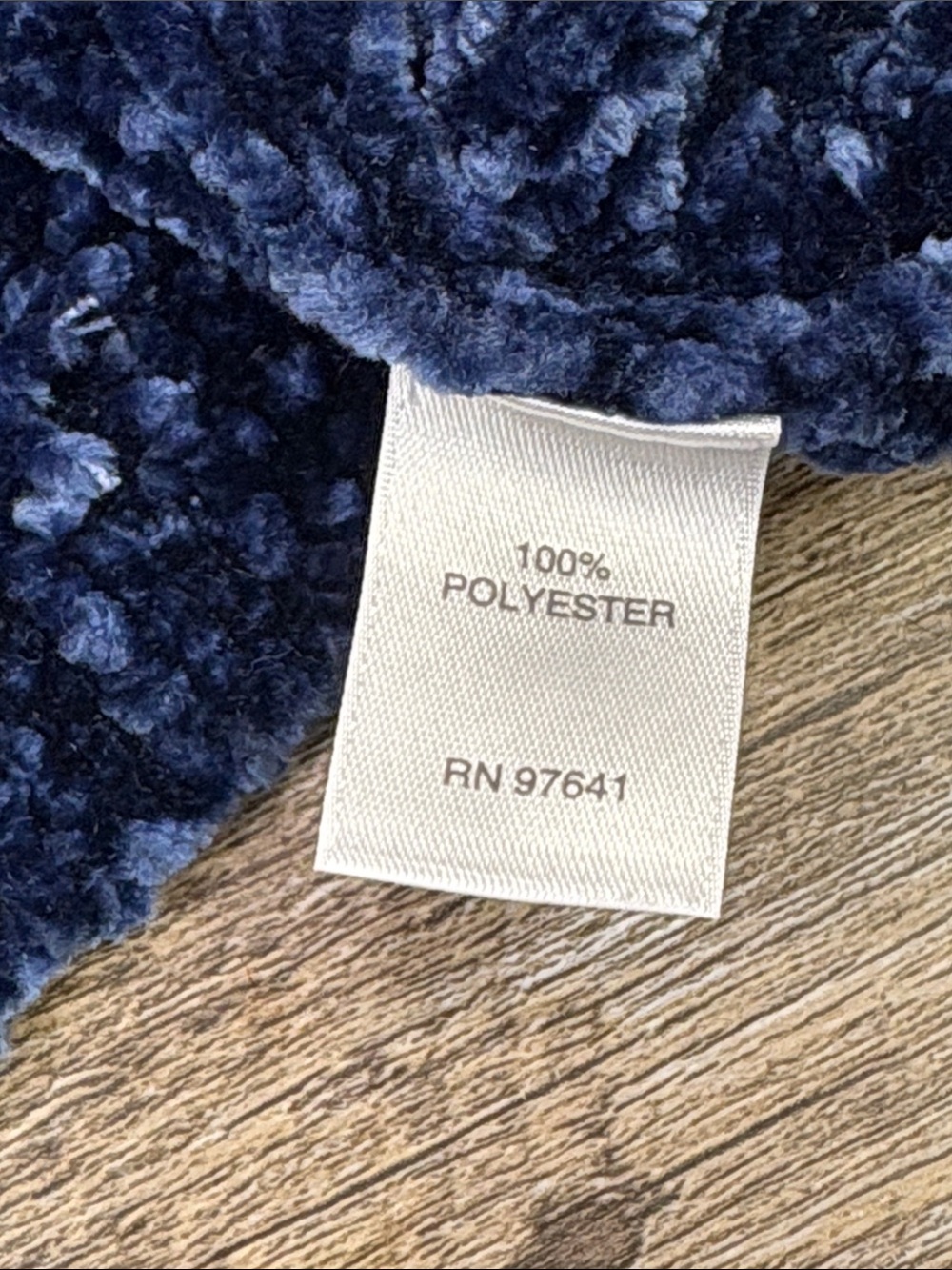 J. Jill Chenille Navy Blue Sweater & Matching Neck Roll Petite Large LP - Picture 6 of 9
